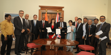 Representatives from GE Power Conversion, Bharat Heavy Electricals Limited, and guests